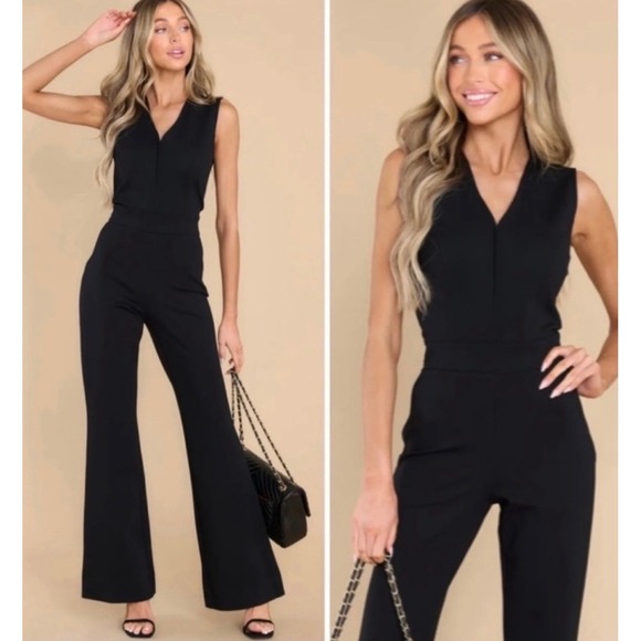 SPANX Pants - SPANX The Perfect Sleeveless Jumpsuit Black Medium NWT